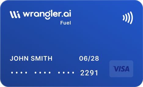 Wrangler.ai fuel card for John Smith ending in 2291